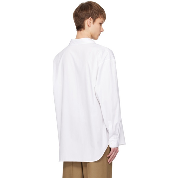  더 로우 The Row White Penn Shirt 241359M192012