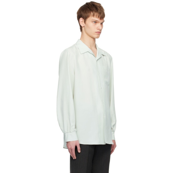  더 로우 The Row Green Kiton Shirt 241359M192014
