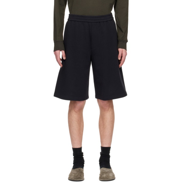  더 로우 The Row Navy Eston Shorts 241359M193000