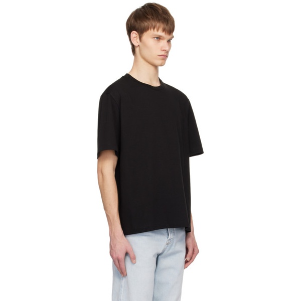  더 로우 The Row Black Errigal T-Shirt 241359M213002