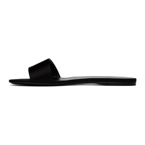  더 로우 The Row Black Combo Slide Sandals 241359F124010