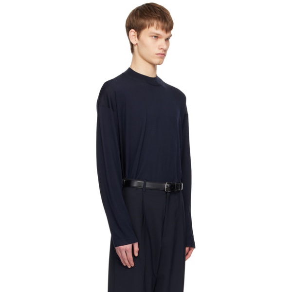  더 로우 The Row Navy Delsie Turtleneck 241359M205004