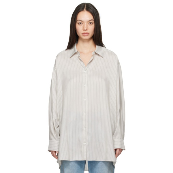  더 로우 The Row Gray Luka Shirt 241359F109021