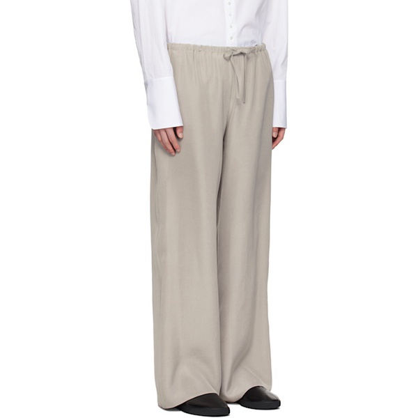  더 로우 The Row Gray Jugi Trousers 241359M191020