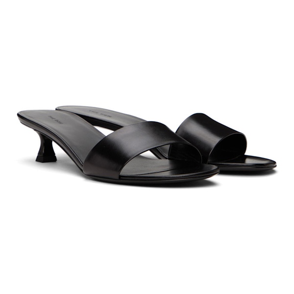  더 로우 The Row Black Combo Kitten Heeled Sandals 241359F125007