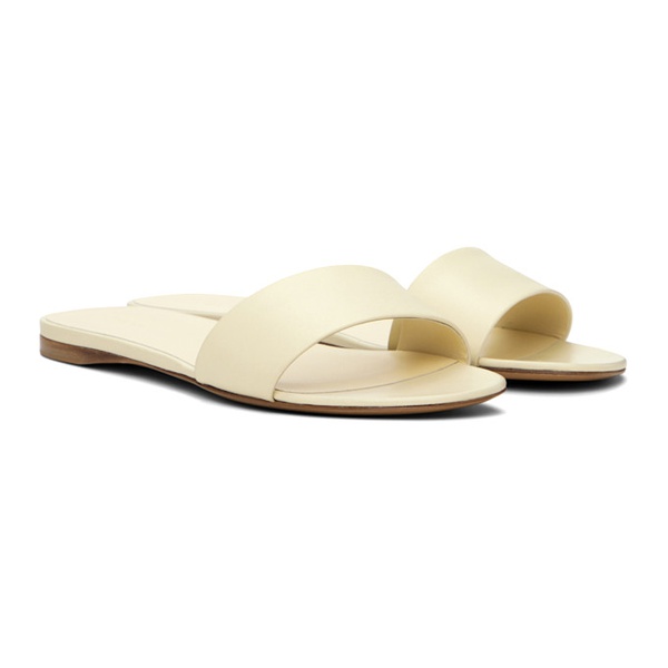  더 로우 The Row 오프화이트 Off-White Combo Slide Sandals 241359F124004