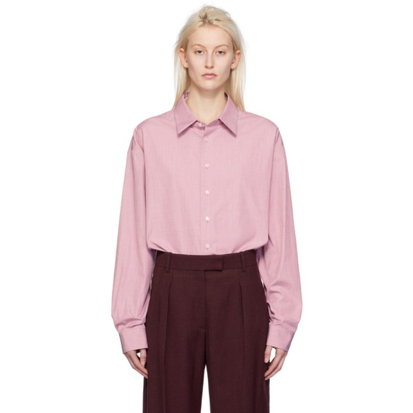  더 로우 The Row Pink Attica Shirt 241359F109019