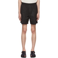 더 로우 The Row SSENSE Exclusive Black Gerhardt Shorts 222359M193003