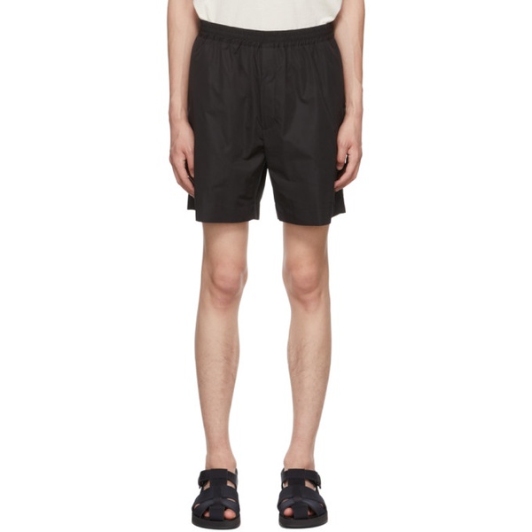  더 로우 The Row SSENSE Exclusive Black Gerhardt Shorts 222359M193003