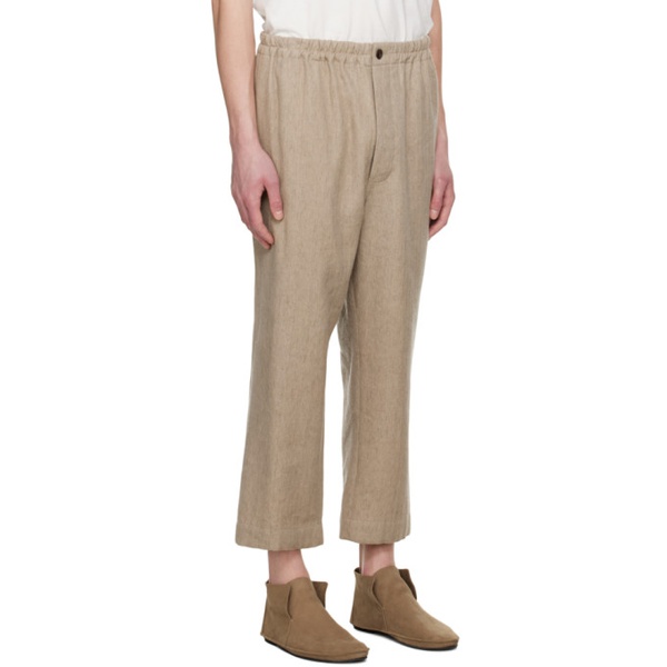  더 로우 The Row Beige Xander Trousers 231359M191007