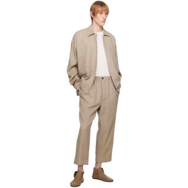  더 로우 The Row Beige Xander Trousers 231359M191007