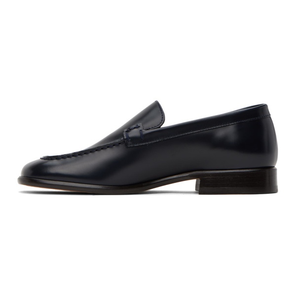  더 로우 The Row Navy Mensy Loafers 232359F121004