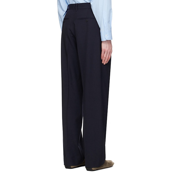  더 로우 The Row Navy Marcello Trousers 241359M191000