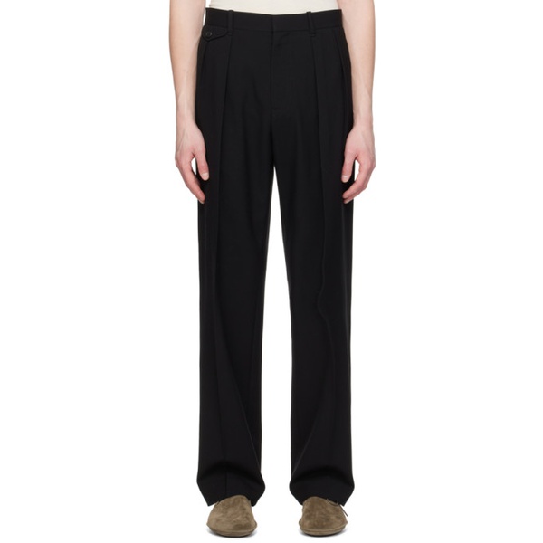  더 로우 The Row Black Marcello Trousers 241359M191001