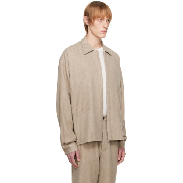  더 로우 The Row Beige Amoneto Jacket 231359M180001