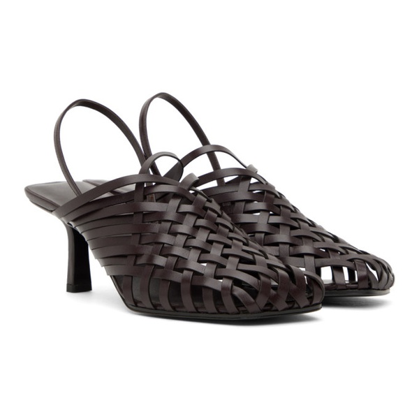  더 로우 The Row Brown Woven Heels 222359F122002