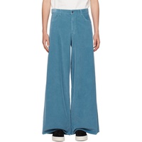 더 로우 The Row Blue Chani Trousers 241359M191014