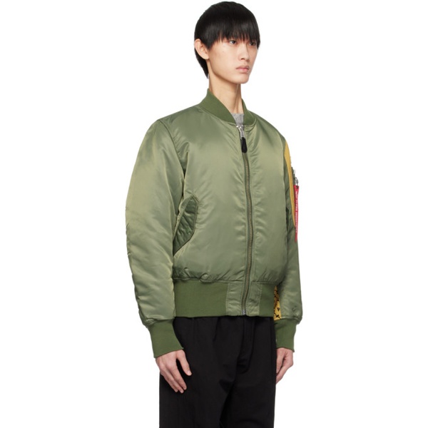  The Shepherd 언더커버 UNDERCOVER Khaki fragment design & Alpha Industries 에디트 Edition Reversible Bomber Jacket 241150M175001