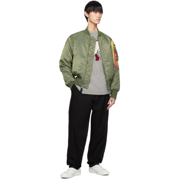  The Shepherd 언더커버 UNDERCOVER Khaki fragment design & Alpha Industries 에디트 Edition Reversible Bomber Jacket 241150M175001