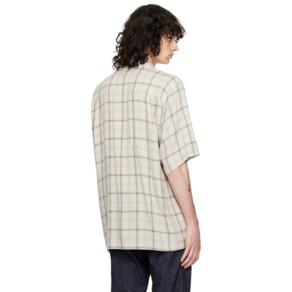  The Shepherd 언더커버 UNDERCOVER 오프화이트 Off-White & Gray Check Shirt 241150M192002