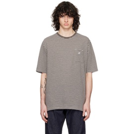 The Shepherd 언더커버 UNDERCOVER Gray & White Striped T-Shirt 241150M213002