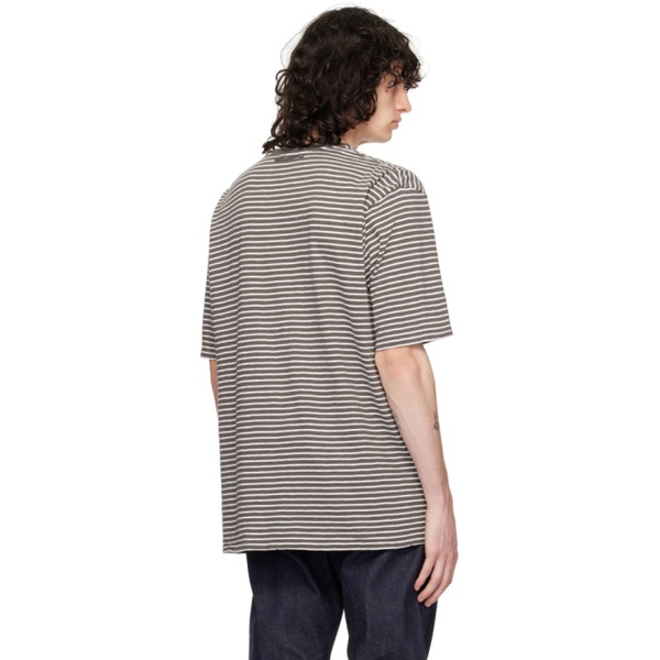  The Shepherd 언더커버 UNDERCOVER Gray & White Striped T-Shirt 241150M213002