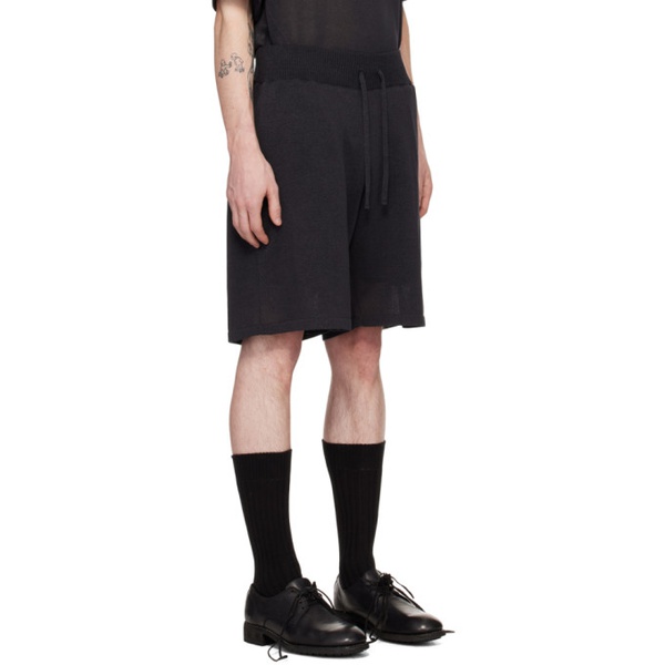  The Shepherd 언더커버 UNDERCOVER Black Belted Shorts 241150M193000