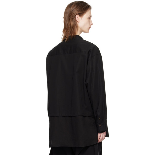 The Viridi-anne Black Layered Shirt 241949M192000