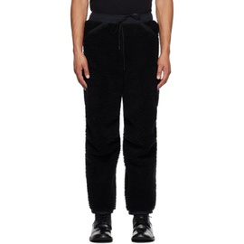 The Viridi-anne Black Boa Cargo Pants 232949M191000