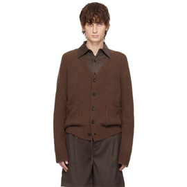 The World Is Your Oyster Brown & 오프화이트 Off-White Convertible Sweater 232865M200000