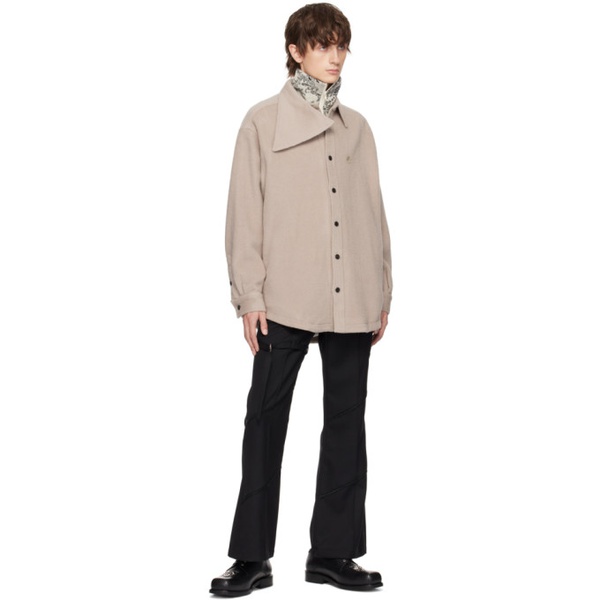  The World Is Your Oyster Gray Neckerchief Jacket 232865M192002