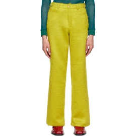 테오필리오 Theophilio SSENSE Exclusive Yellow Trousers 222942M191001
