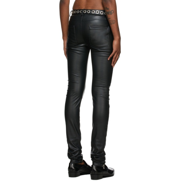 테오필리오 Theophilio SSENSE Exclusive Faux-Leather Skinny Trousers 212942M186003