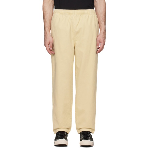  디스이즈네버댓 Thisisneverthat Yellow Easy Trousers 241631M191021