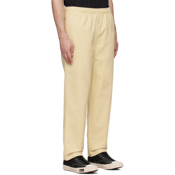  디스이즈네버댓 Thisisneverthat Yellow Easy Trousers 241631M191021