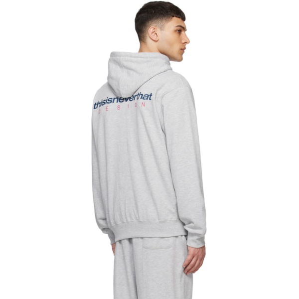  디스이즈네버댓 Thisisneverthat Gray DSN Hoodie 241631M202002