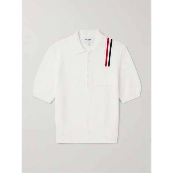 톰브라운 톰브라운 THOM BROWNE Striped Cotton Polo Shirt 1647597324241605