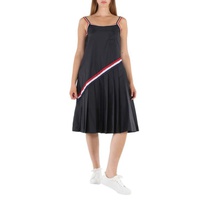 톰브라운 Thom Browne Ladies Blue Sheer Nylon Pleated Bottom Tank Dress, Brand Size 42 (US Size 8) FJD076A-06859-415