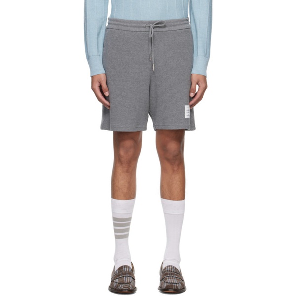 톰브라운 톰브라운 Thom Browne Gray Textured Shorts 241381M193010