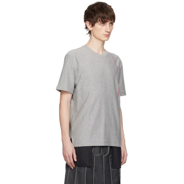 톰브라운 톰브라운 Thom Browne Gray Striped T-Shirt 241381M213030