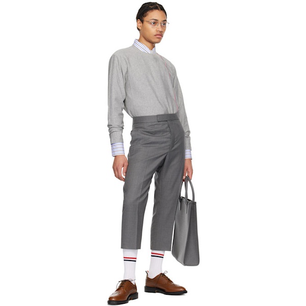 톰브라운 톰브라운 Thom Browne White Striped Shirt 241381M192014