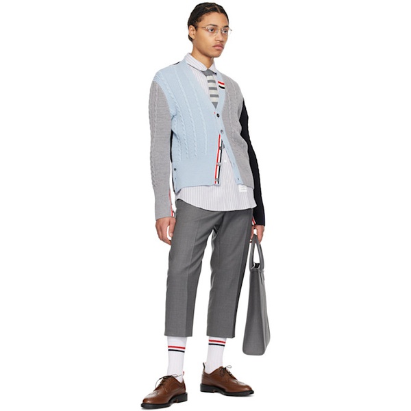 톰브라운 톰브라운 Thom Browne White Striped Shirt 241381M192034