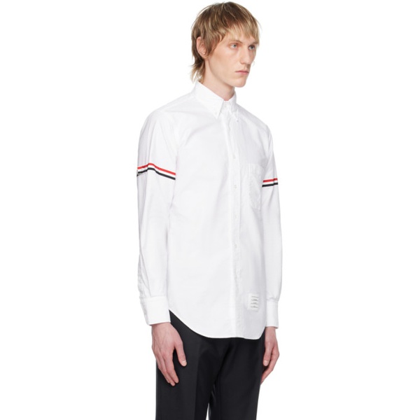 톰브라운 톰브라운 Thom Browne White Armband Shirt 242381M192016
