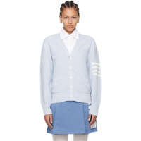 톰브라운 Thom Browne Blue 4-Bar Cardigan 242381F095003