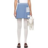 톰브라운 Thom Browne Blue 4-Bar Miniskirt 242381F090000