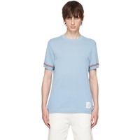 톰브라운 Thom Browne Blue Lightweight T-Shirt 242381M213004