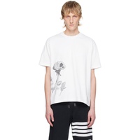 톰브라운 Thom Browne White Printed T-Shirt 242381M213002