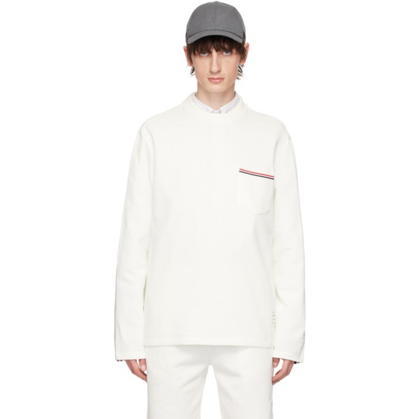 톰브라운 톰브라운 Thom Browne 오프화이트 Off-White Oversized Sweatshirt 242381M204001