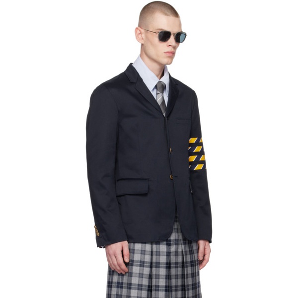 톰브라운 톰브라운 Thom Browne Navy 4-Bar Blazer 231381M195020