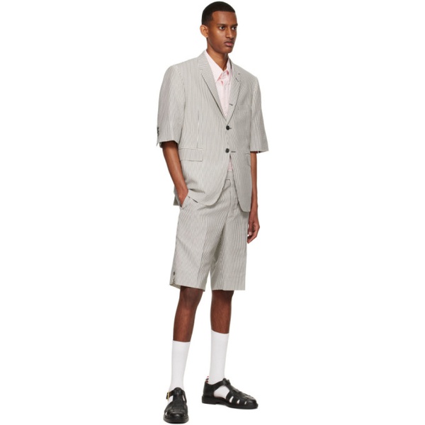 톰브라운 톰브라운 Thom Browne Gray Wool Shorts 221381M193030